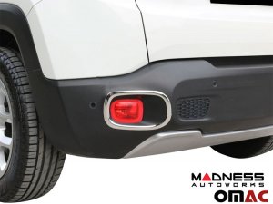 Jeep Renegade Rear Reflector Trim Set - Chrome (2019-2024) Jeep Renegade Rear Reflector Trim Set - Chrome (2019-2024)